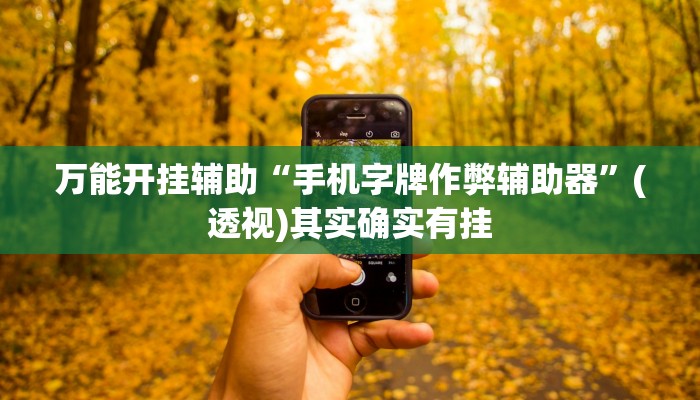 万能开挂辅助“手机字牌作弊辅助器”(透视)其实确实有挂 万能开挂辅助“手机字牌作弊辅助器”(透视)其实确实有挂