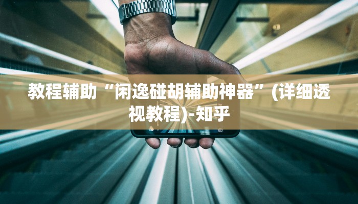 教程辅助“闲逸碰胡辅助神器”(详细透视教程)-知乎