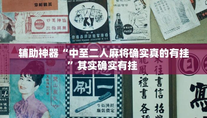 辅助神器“中至二人麻将确实真的有挂”其实确实有挂 