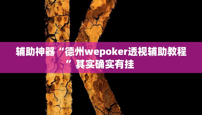 辅助神器“aapoker德州辅助挂下载”(详细透视教程)-知乎