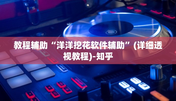 教程辅助“洋洋挖花软件辅助”(详细透视教程)-知乎