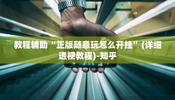 教程辅助“正版随意玩怎么开挂”(详细透视教程)-知乎