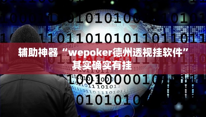 辅助神器“wepoker德州透视挂软件”其实确实有挂 