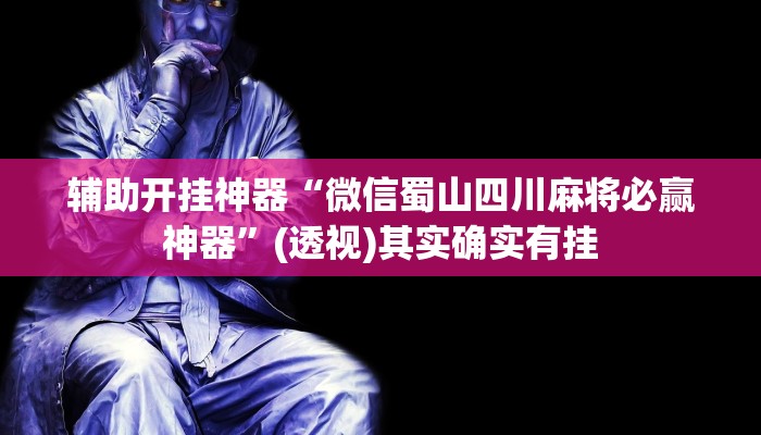 辅助开挂神器“微信蜀山四川麻将必赢神器”(透视)其实确实有挂